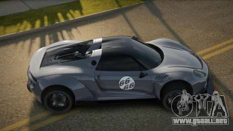 Porsche 918 Dusta para GTA San Andreas