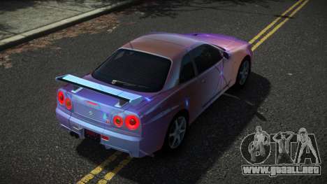 Nissan Skyline R34 Drujo S8 para GTA 4