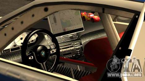 Motor Supra Regreso Al Futuro BMW M3 GTR V2 para GTA San Andreas