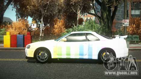 Nissan Skyline R34 Cusvar S4 para GTA 4