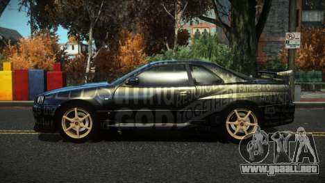 Nissan Skyline R34 Nazuxy S2 para GTA 4