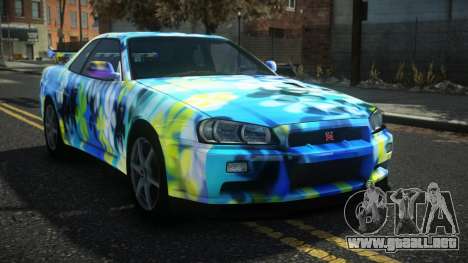 Nissan Skyline R34 Drujo S5 para GTA 4