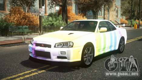 Nissan Skyline R34 Cusvar S4 para GTA 4