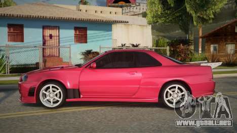 Nissan Skyline R34 WBR para GTA San Andreas