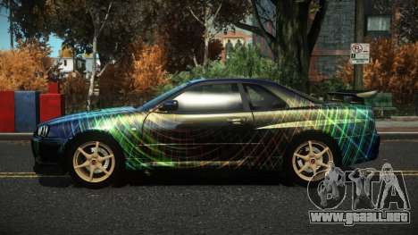 Nissan Skyline R34 Nazuxy S6 para GTA 4