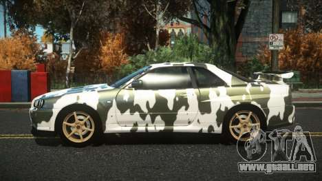 Nissan Skyline R34 Nazuxy S14 para GTA 4