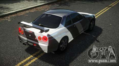 Nissan Skyline R34 Cusvar S14 para GTA 4