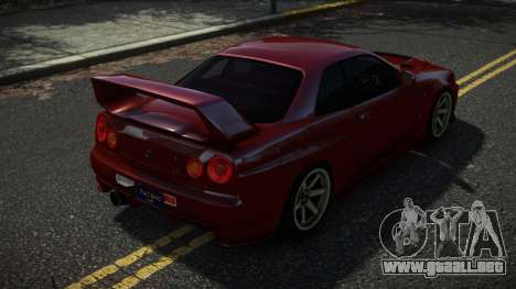 Nissan Skyline R34 Velbushe para GTA 4