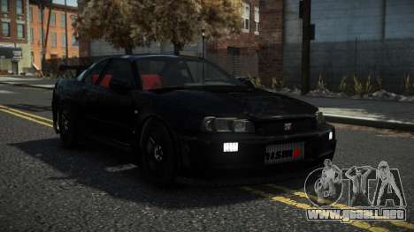 Nissan Skyline R34 Zertuka para GTA 4