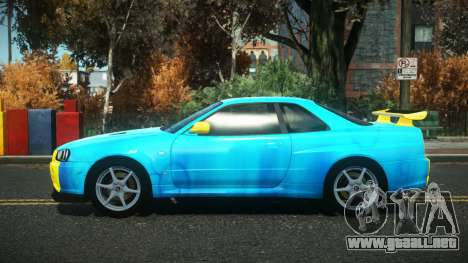 Nissan Skyline R34 Drujo S7 para GTA 4