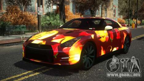 Nissan GT-R Dafhu S6 para GTA 4