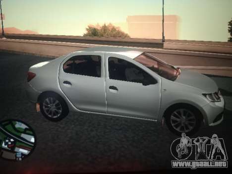Renault Logan 2016 Silver para GTA San Andreas