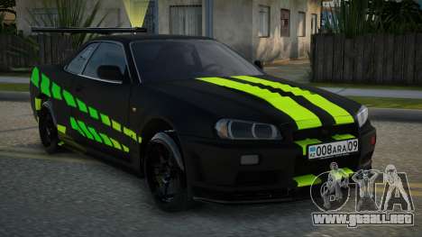 Nissan Skyline R34 GPJ para GTA San Andreas
