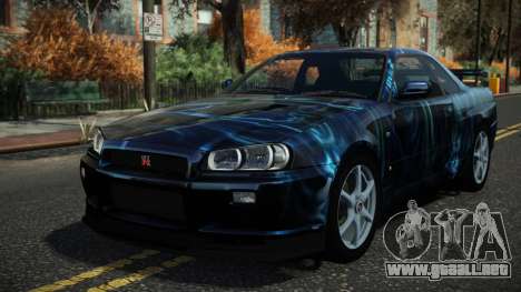 Nissan Skyline R34 Drujo S2 para GTA 4