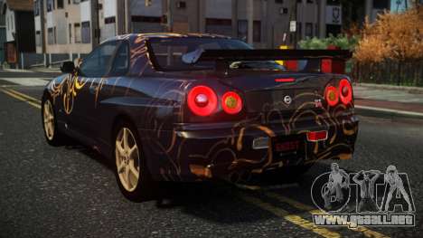 Nissan Skyline R34 Nazuxy S7 para GTA 4