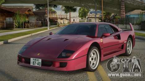 Ferrari F40 87th para GTA San Andreas