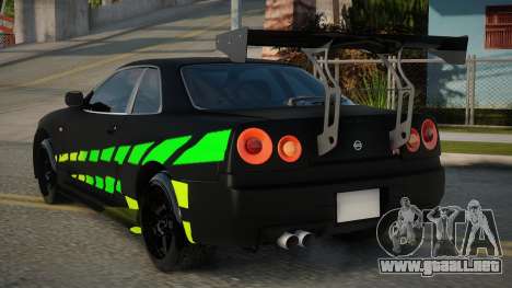 Nissan Skyline R34 GPJ para GTA San Andreas