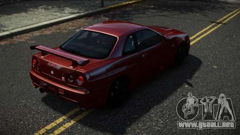 Nissan Skyline R34 Quwhit para GTA 4