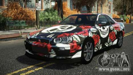Nissan Skyline R34 Cusvar S2 para GTA 4