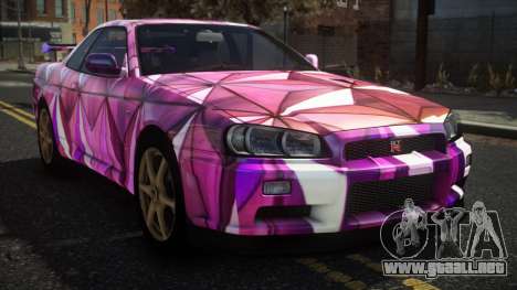 Nissan Skyline R34 Nazuxy S4 para GTA 4