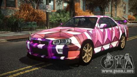 Nissan Skyline R34 Nazuxy S4 para GTA 4