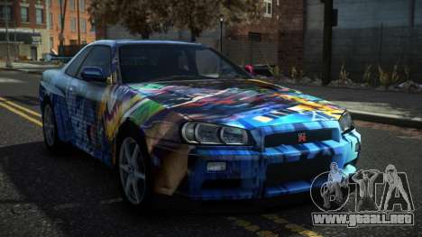 Nissan Skyline R34 Drujo S3 para GTA 4