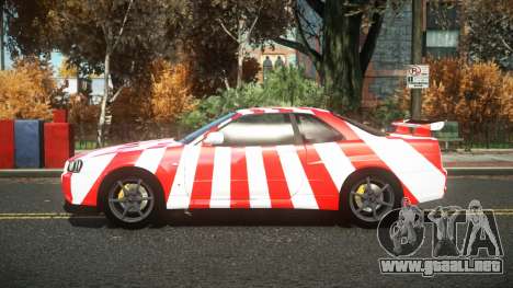 Nissan Skyline R34 Cusvar S5 para GTA 4