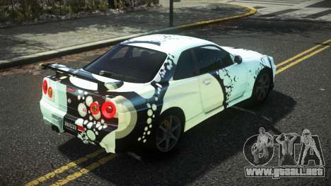 Nissan Skyline R34 Cusvar S7 para GTA 4