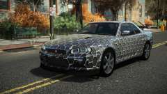 Nissan Skyline R34 Cusvar S8 para GTA 4