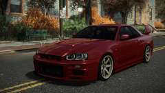 Nissan Skyline R34 Velbushe para GTA 4