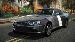 Nissan Skyline R34 Cusvar S14 para GTA 4