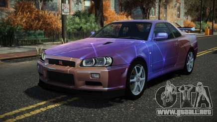 Nissan Skyline R34 Drujo S8 para GTA 4