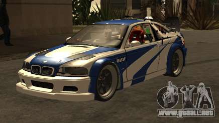 Motor Supra Regreso Al Futuro BMW M3 GTR V2 para GTA San Andreas