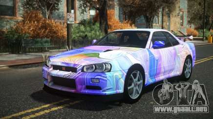 Nissan Skyline R34 Drujo S11 para GTA 4