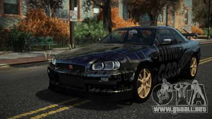 Nissan Skyline R34 Nazuxy S2 para GTA 4