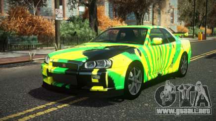 Nissan Skyline R34 Cusvar S13 para GTA 4
