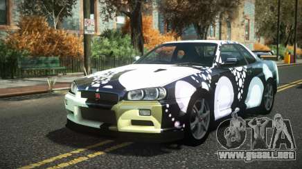 Nissan Skyline R34 Cusvar S7 para GTA 4