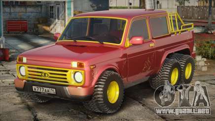 Lada Niva 6x6 New Year para GTA San Andreas