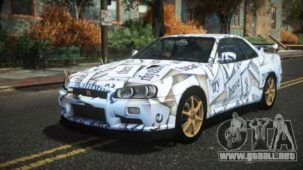 Nissan Skyline R34 Nazuxy S1 para GTA 4