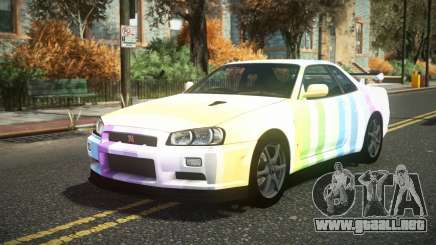 Nissan Skyline R34 Cusvar S4 para GTA 4