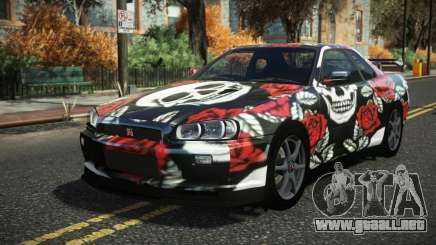 Nissan Skyline R34 Cusvar S2 para GTA 4
