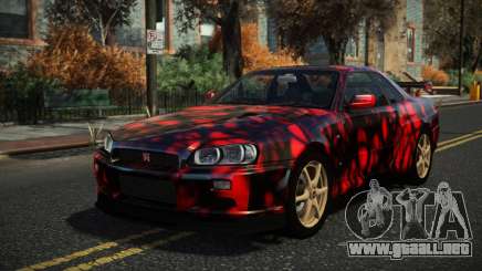 Nissan Skyline R34 Nazuxy S10 para GTA 4