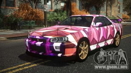 Nissan Skyline R34 Nazuxy S4 para GTA 4