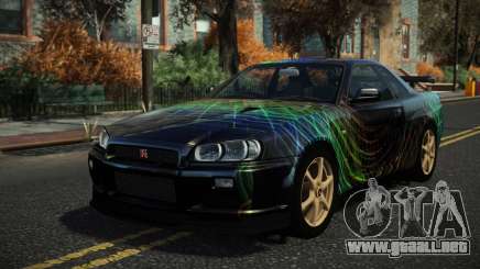 Nissan Skyline R34 Nazuxy S6 para GTA 4