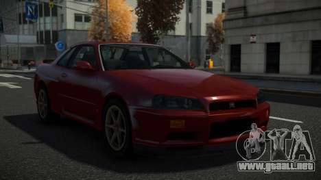 Nissan Skyline R34 Cehvo para GTA 4