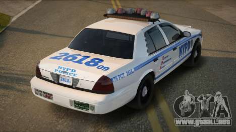2011 Ford Cown vic NYPD para GTA San Andreas
