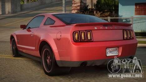 Shelby GT500 2007 para GTA San Andreas