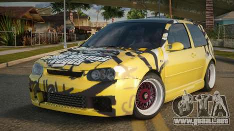 Volkswagen Golf R32 Yellow para GTA San Andreas