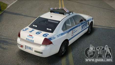 2016 Chevrolet Impala NYPD PCT para GTA San Andreas
