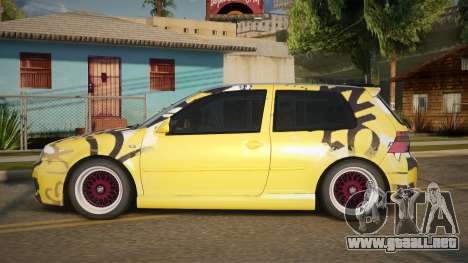 Volkswagen Golf R32 Yellow para GTA San Andreas